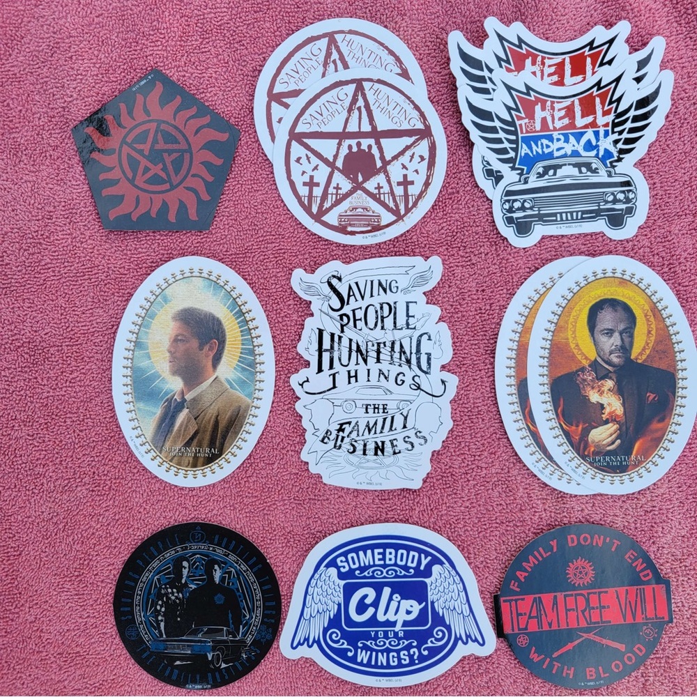 LOT - Various Supernatural Stickers